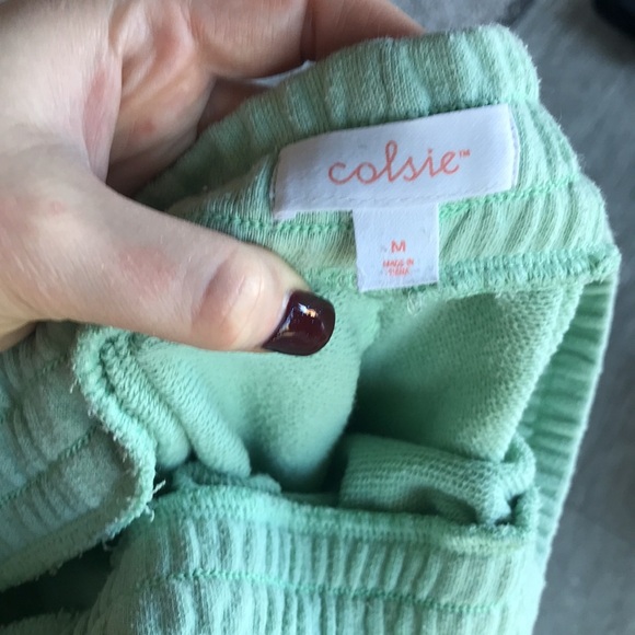 Mint green sweat pants - Picture 2 of 2